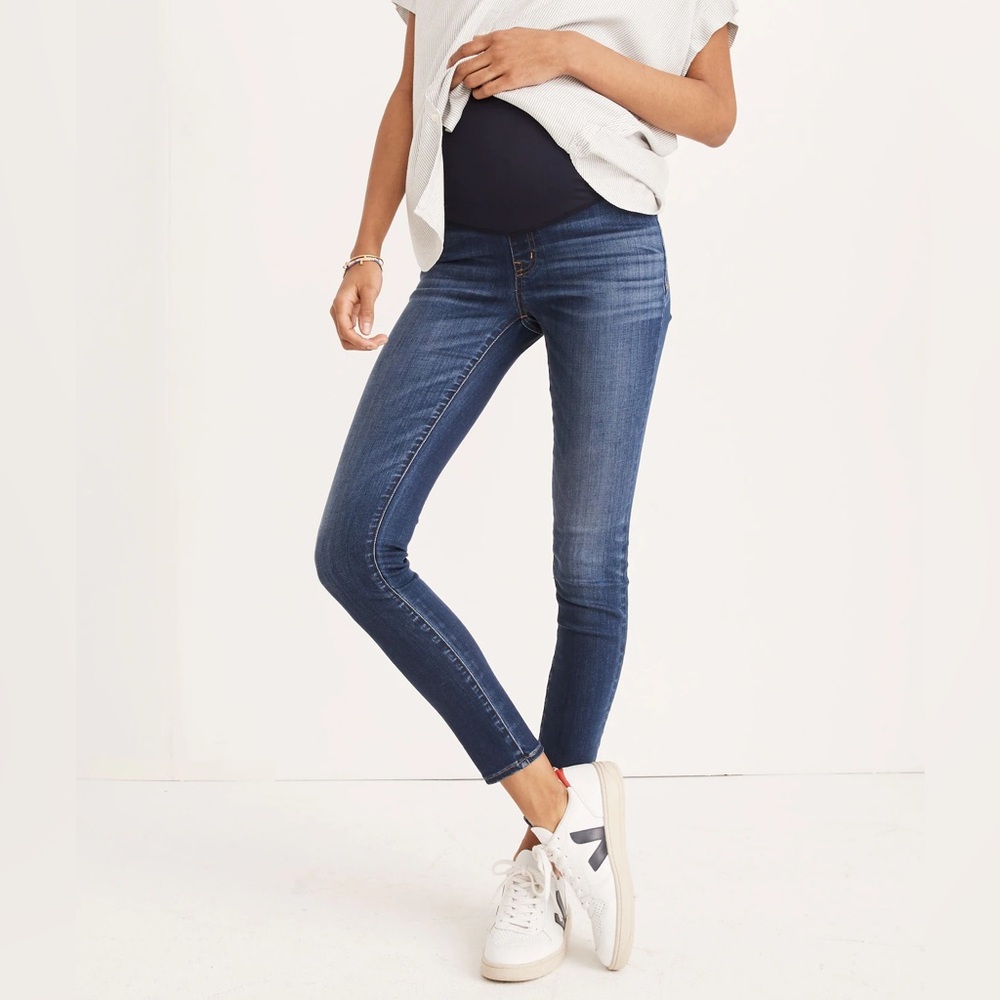 Madewell Women's Maternity Skinny Blue Jean Jeggings